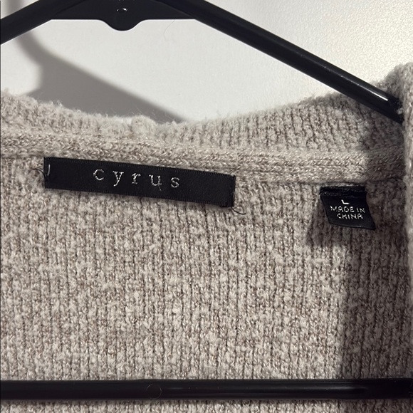 Cyrus Gray Knit Cardigan Sweater - Picture 2 of 5